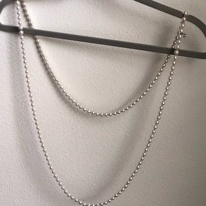 Long strand of pearls from Macy’s